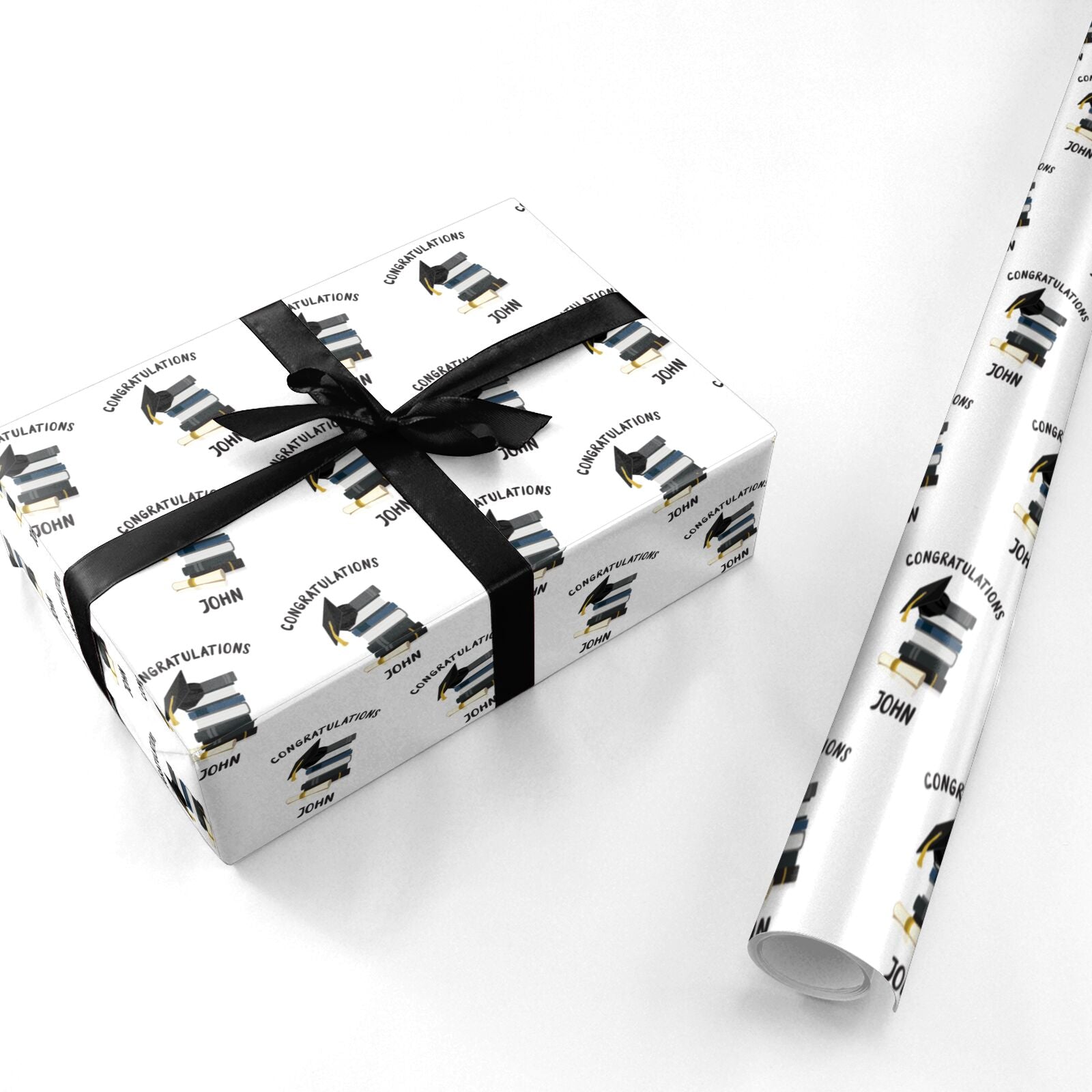 Congratulations Graduate Personalised Wrapping Paper