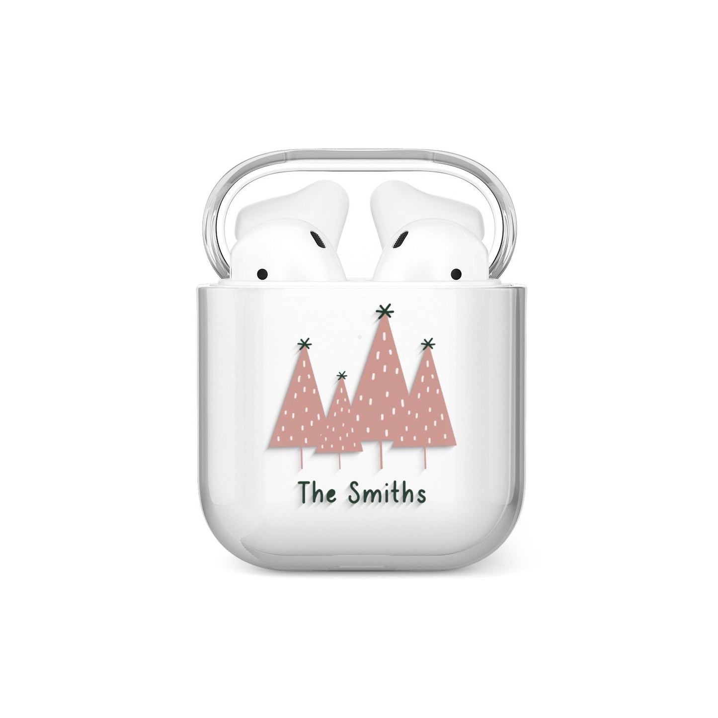 Contemporary Christmas Personalised AirPods Case