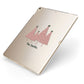 Contemporary Christmas Personalised Apple iPad Case on Gold iPad Side View
