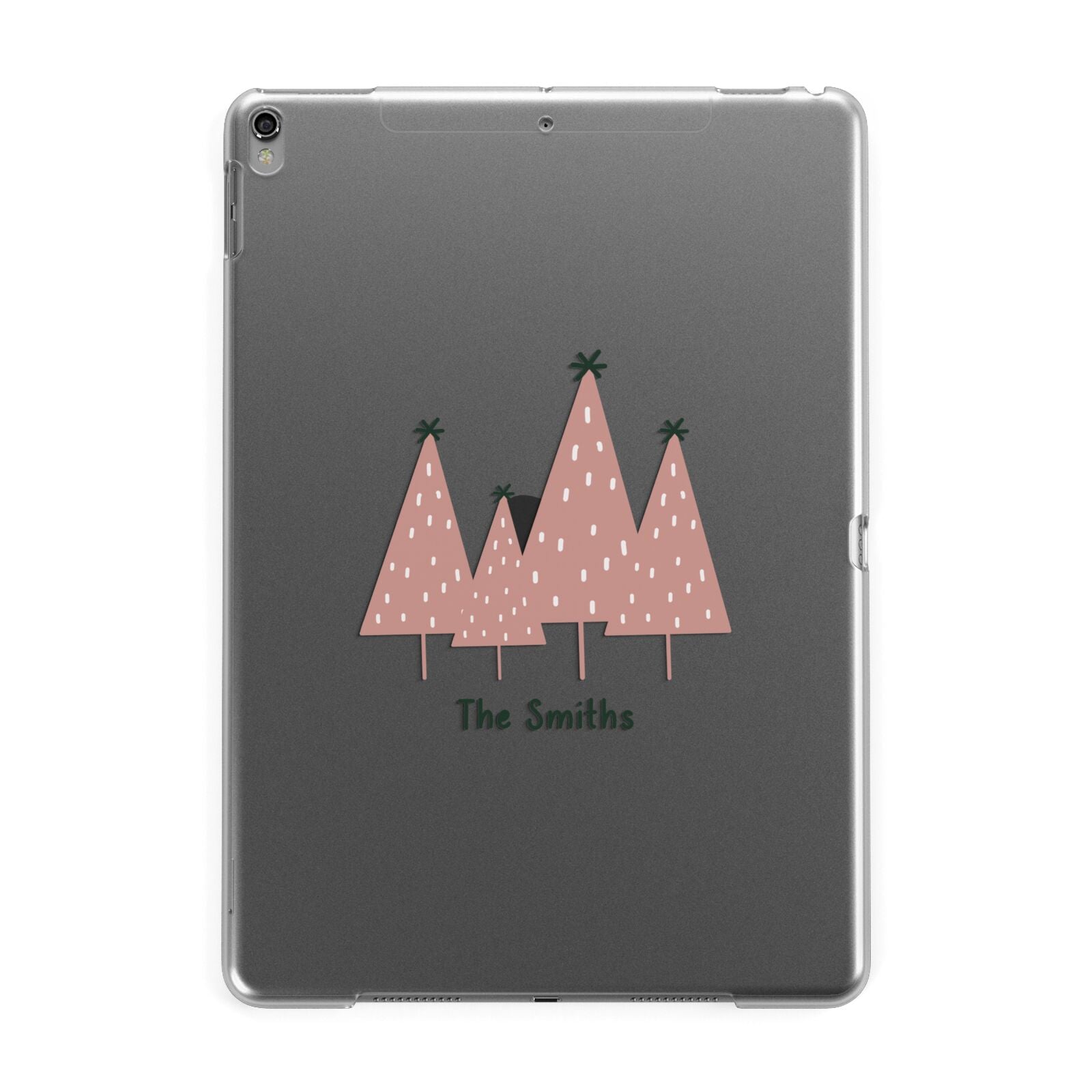 Contemporary Christmas Personalised Apple iPad Grey Case