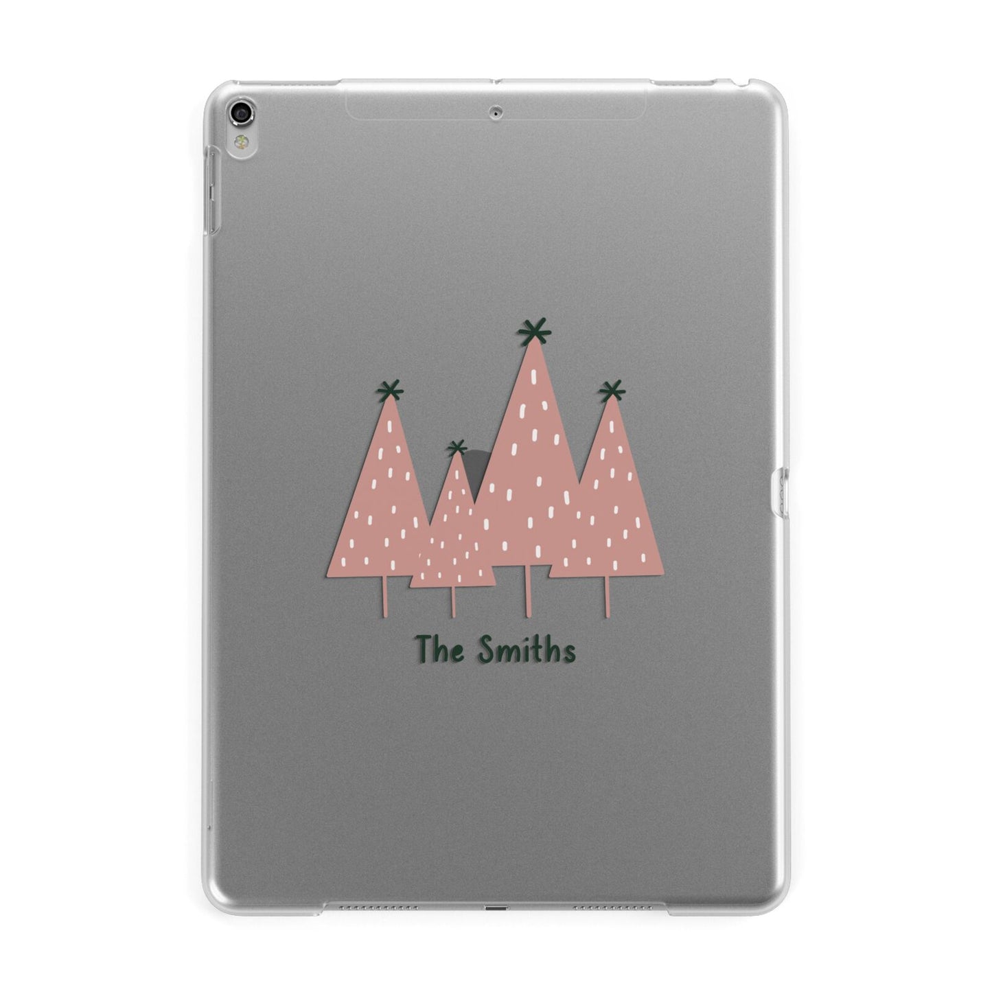 Contemporary Christmas Personalised Apple iPad Silver Case