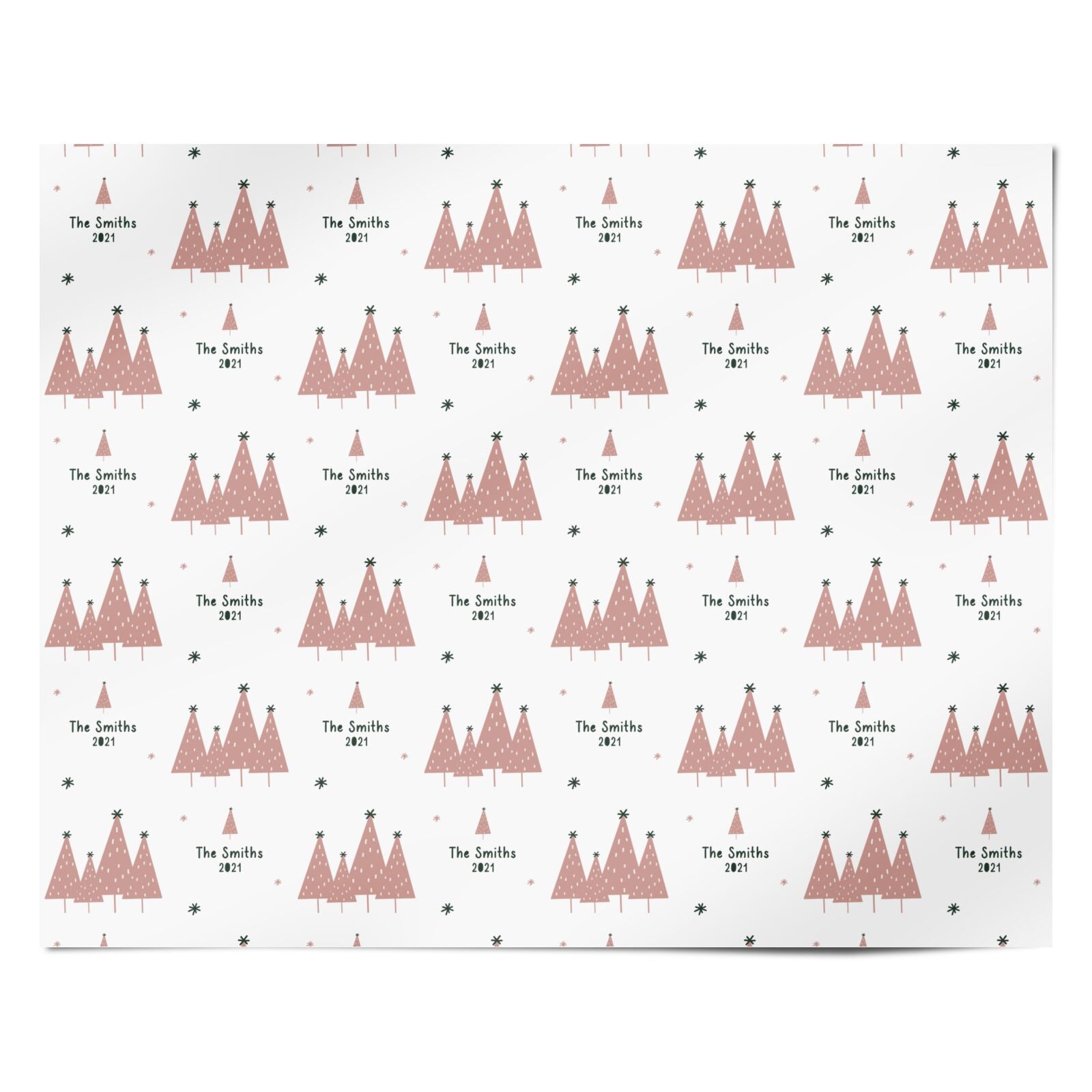 Contemporary Christmas Personalised Personalised Wrapping Paper Alternative