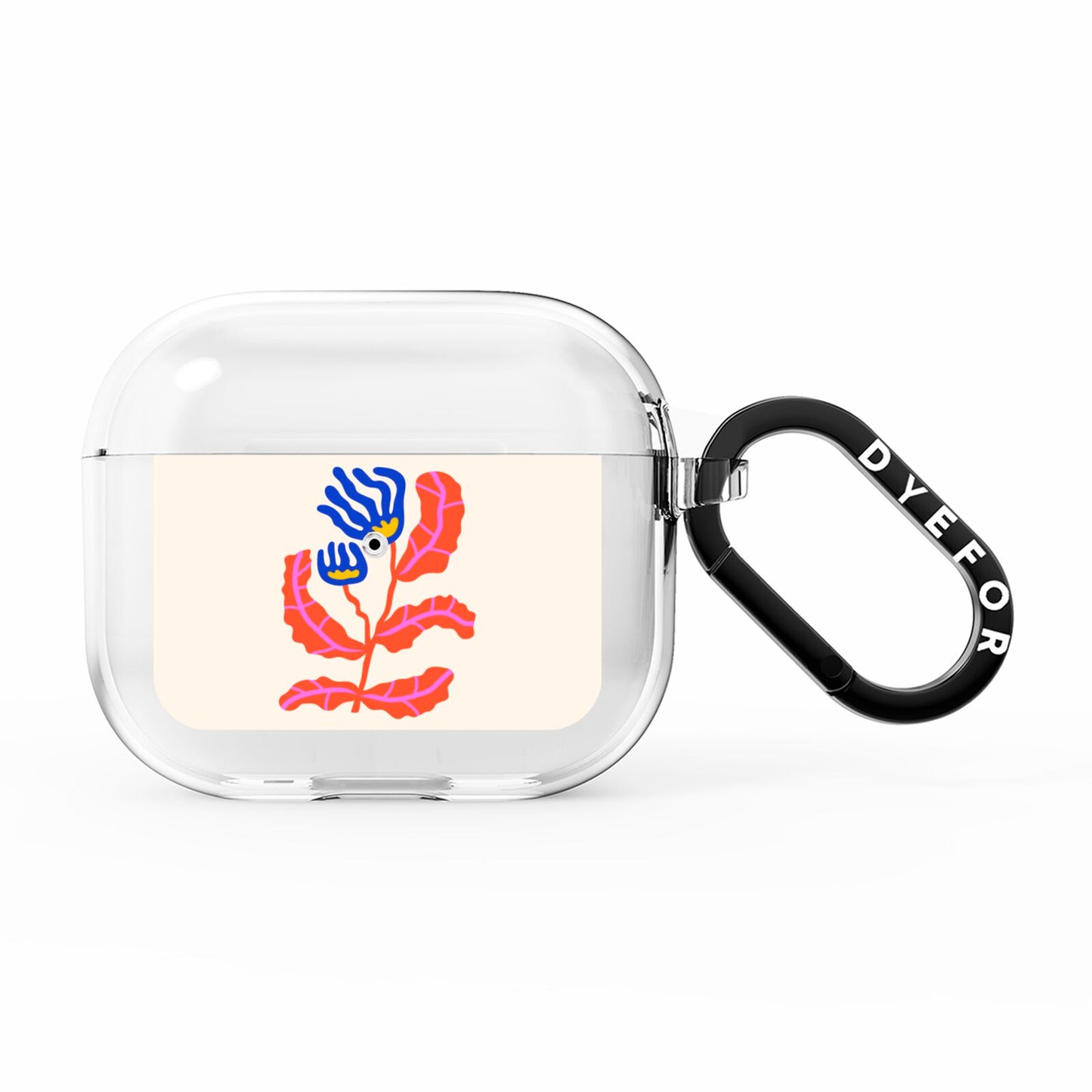 Contemporary Floral AirPods Clear Case 3rd Gen