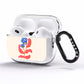 Contemporary Floral AirPods Pro Clear Case Side Image