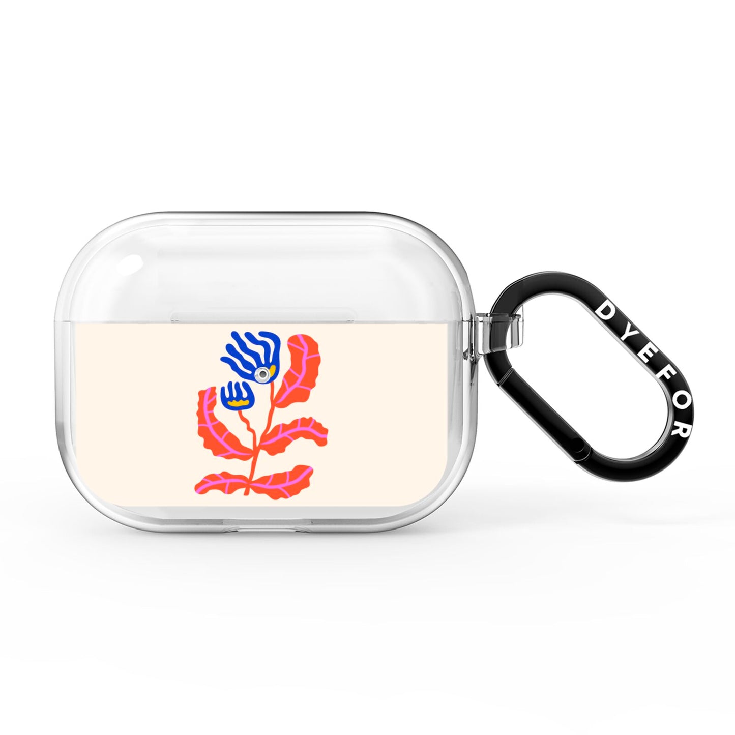 Contemporary Floral AirPods Pro Clear Case