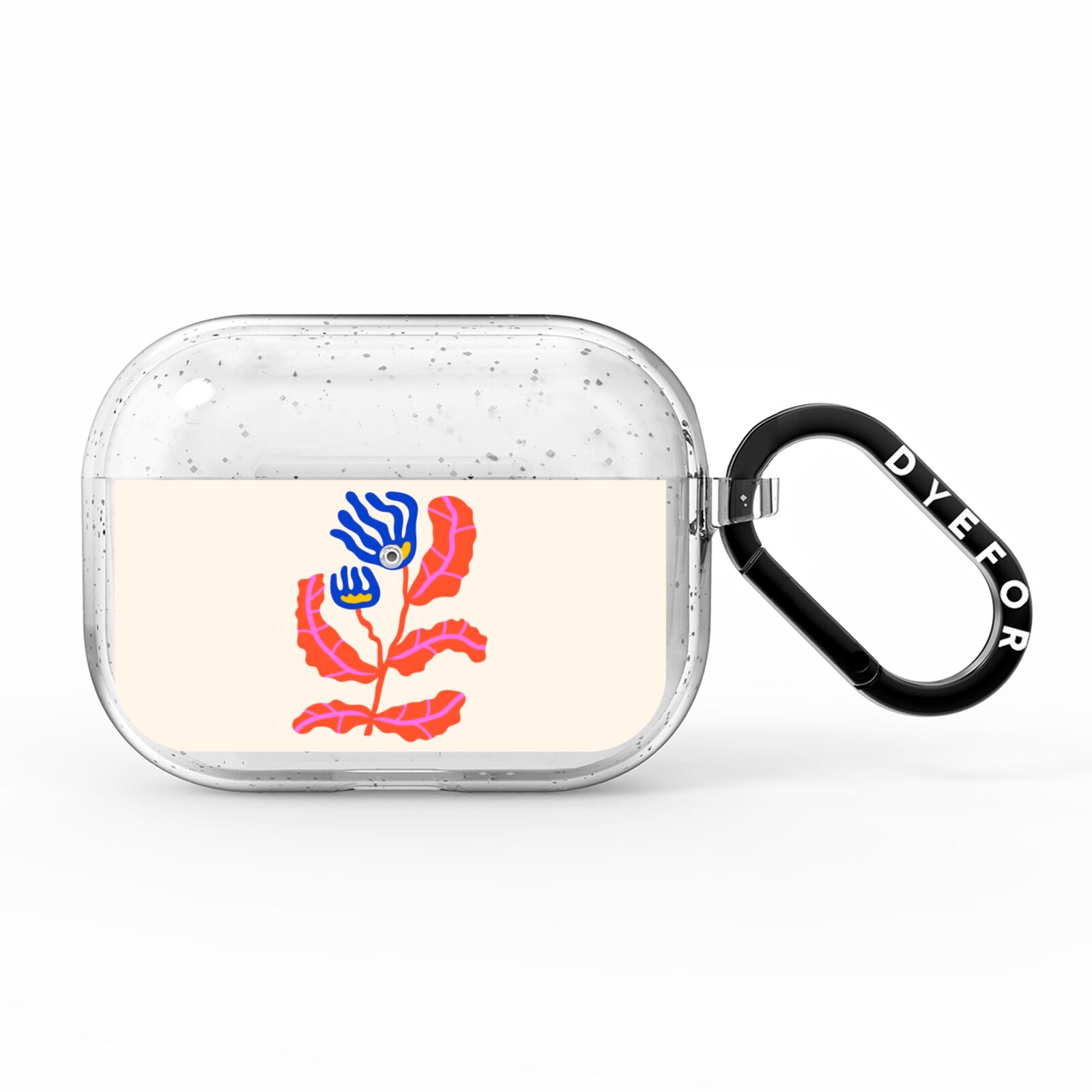 Contemporary Floral AirPods Pro Glitter Case