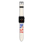 Contemporary Floral Apple Watch Strap with Space Grey Hardware