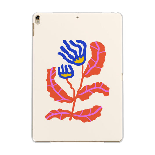 Contemporary Floral Apple iPad Gold Case