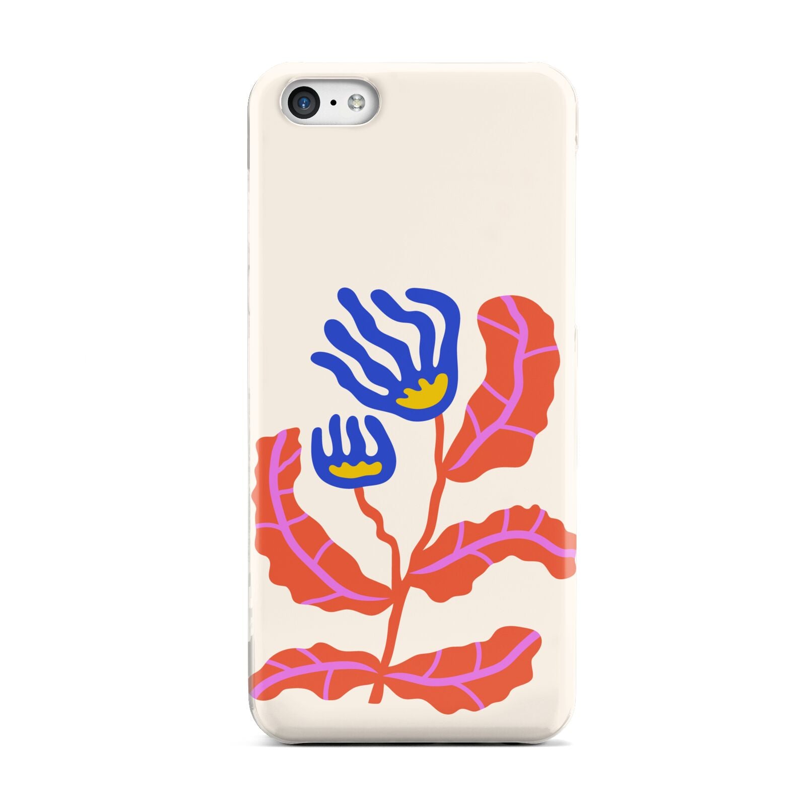 Contemporary Floral Apple iPhone 5c Case