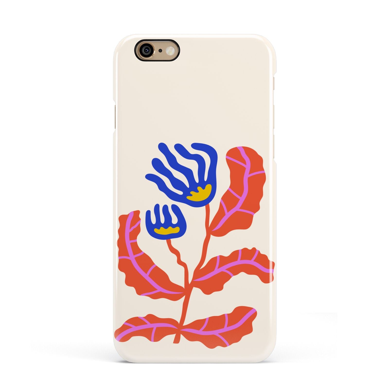 Contemporary Floral Apple iPhone 6 3D Snap Case