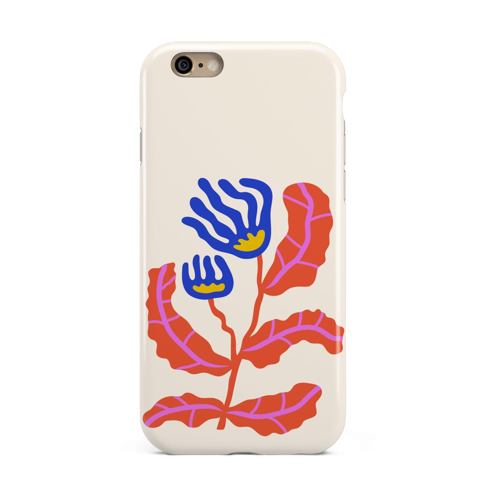 Contemporary Floral Apple iPhone 6 3D Tough Case