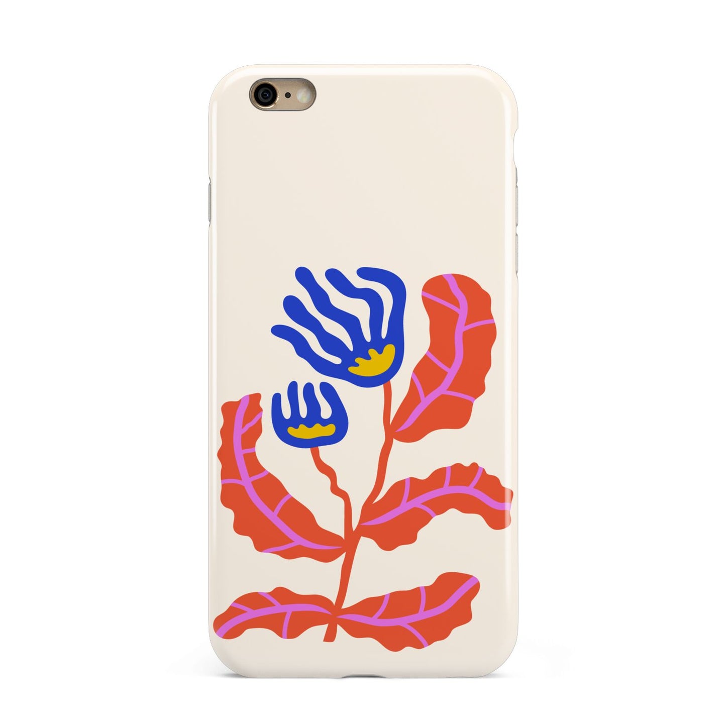 Contemporary Floral Apple iPhone 6 Plus 3D Tough Case