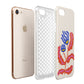 Contemporary Floral Apple iPhone 7 8 3D Tough Case Expanded View