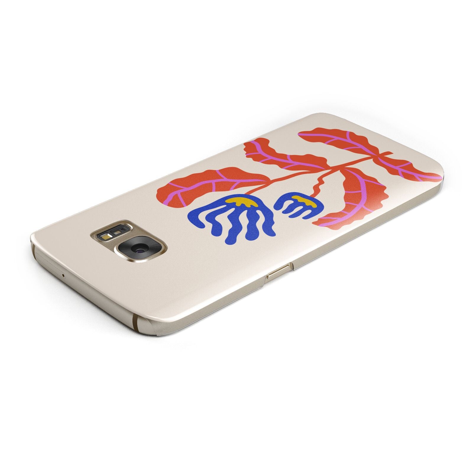 Contemporary Floral Samsung Galaxy Case Top Cutout