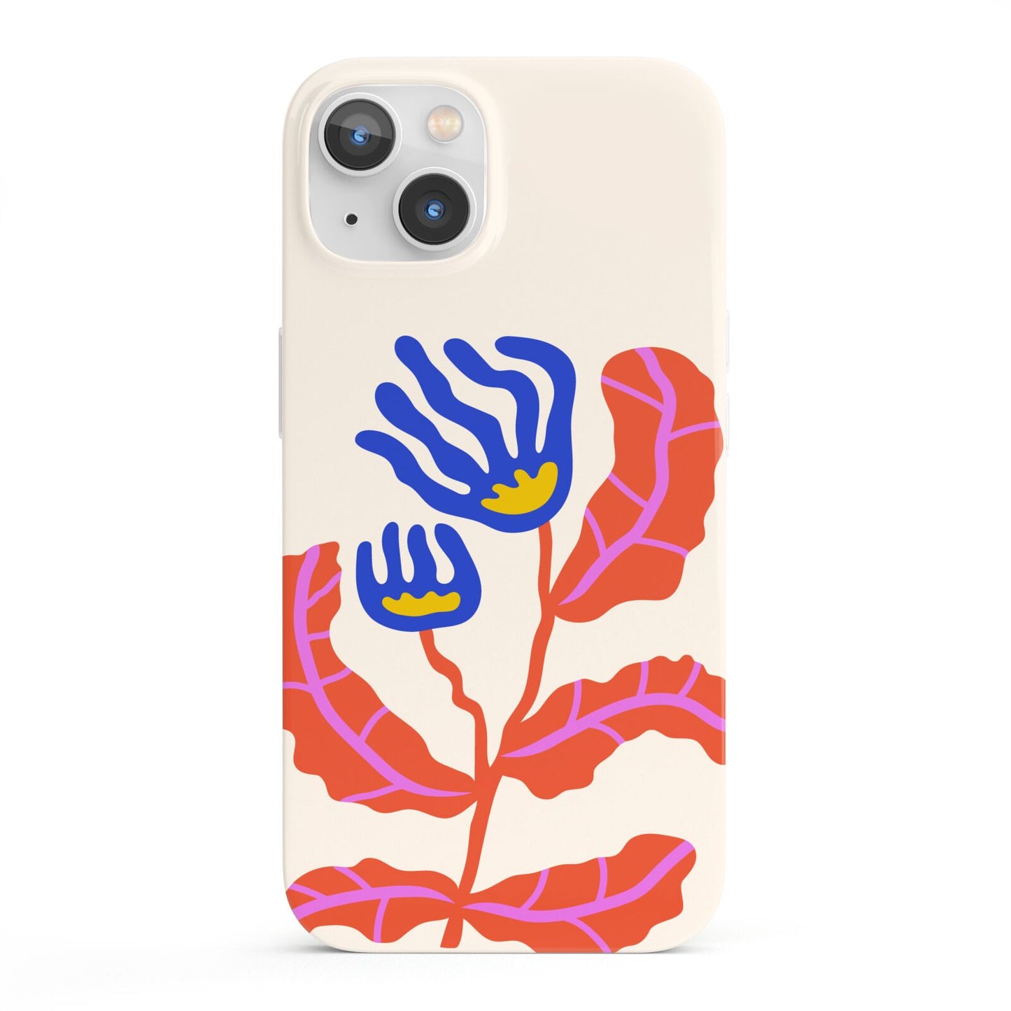 Contemporary Floral iPhone 13 Full Wrap 3D Snap Case
