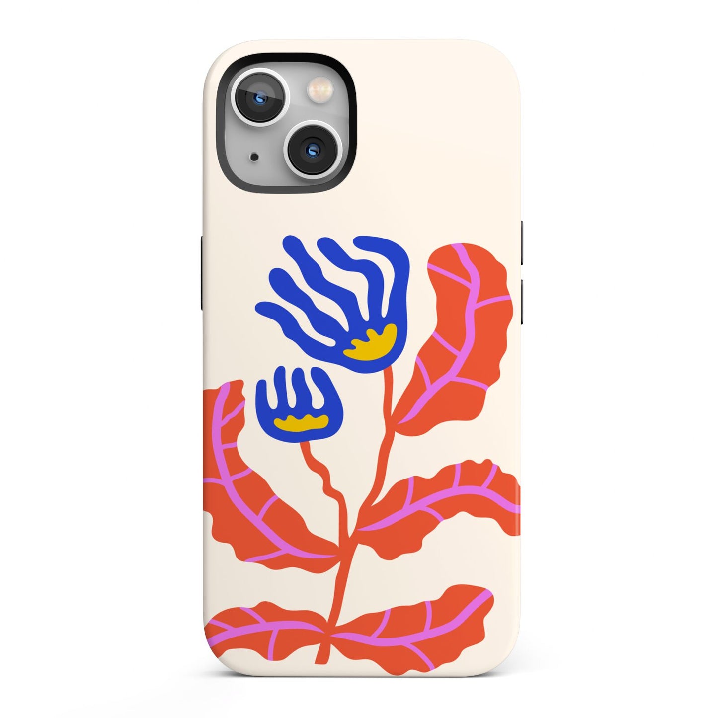 Contemporary Floral iPhone 13 Full Wrap 3D Tough Case