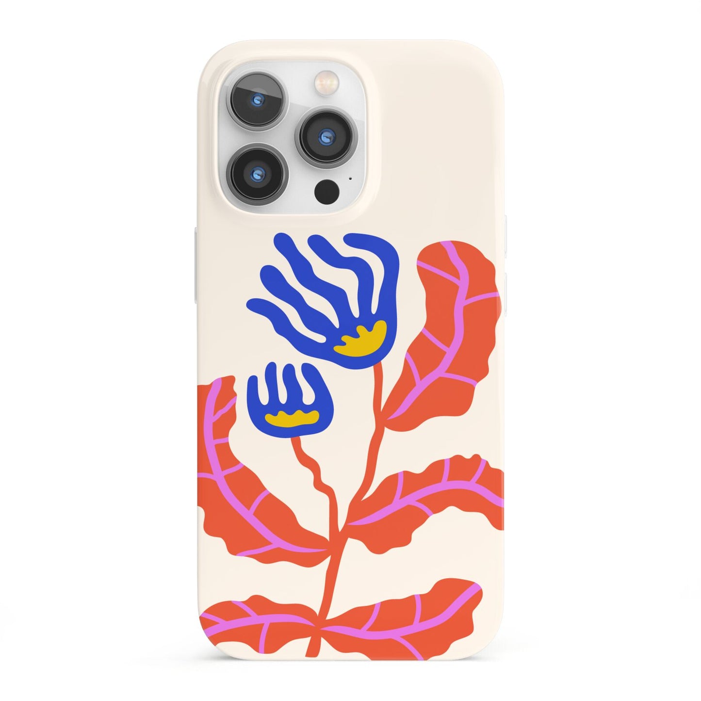 Contemporary Floral iPhone 13 Pro Full Wrap 3D Snap Case