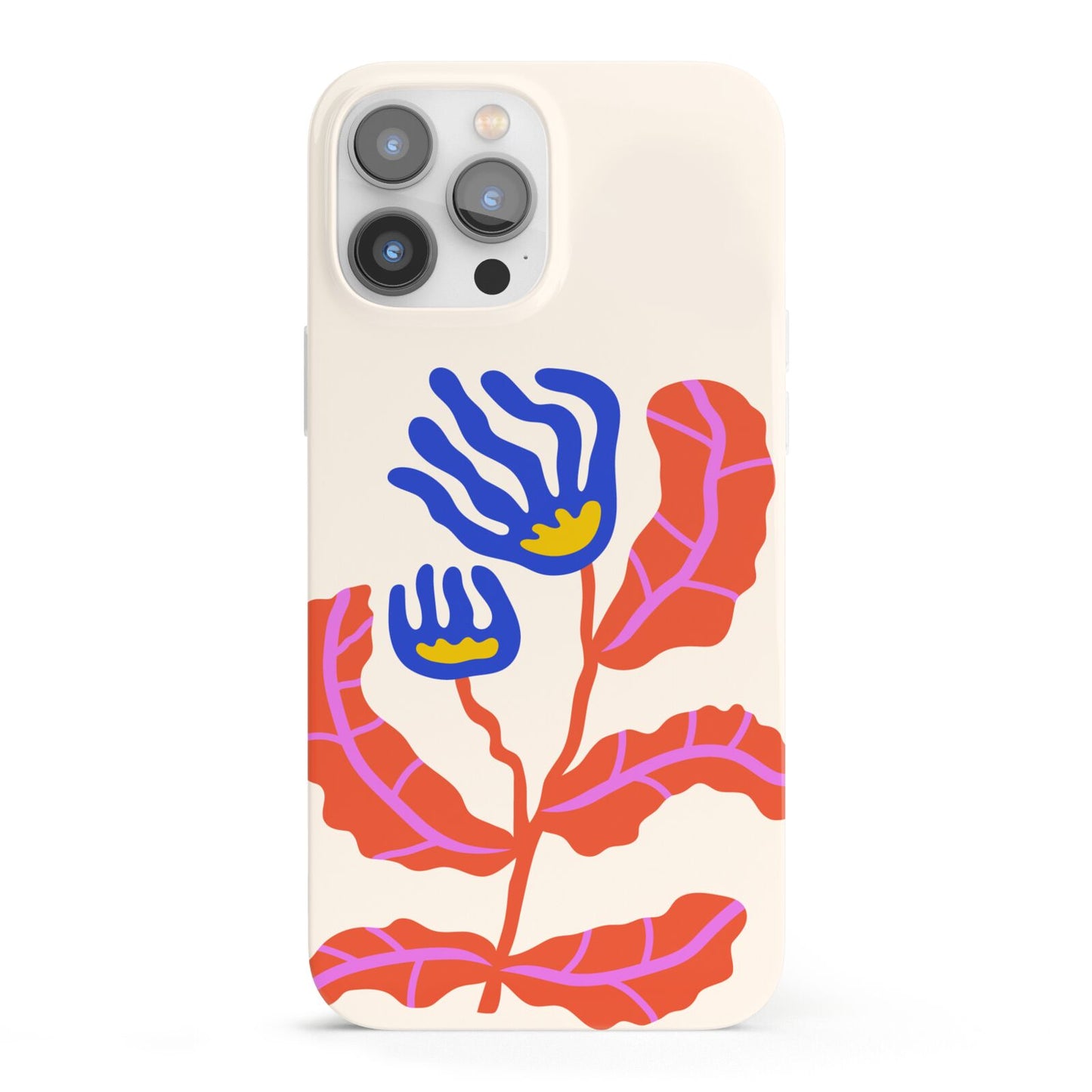 Contemporary Floral iPhone 13 Pro Max Full Wrap 3D Snap Case