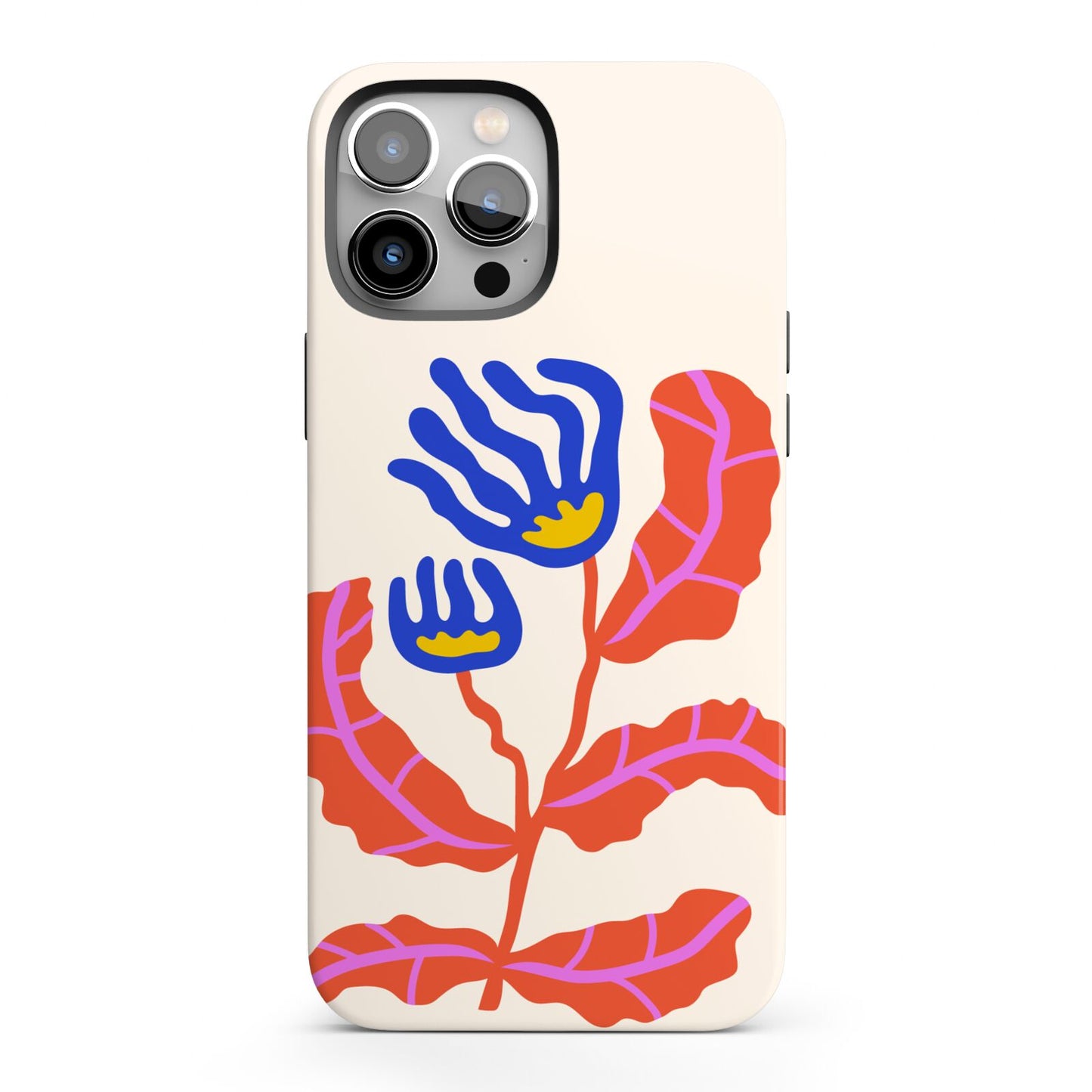 Contemporary Floral iPhone 13 Pro Max Full Wrap 3D Tough Case
