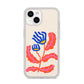 Contemporary Floral iPhone 14 Clear Tough Case Starlight