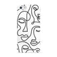 Continuous Abstract Face Apple iPhone 5 Case