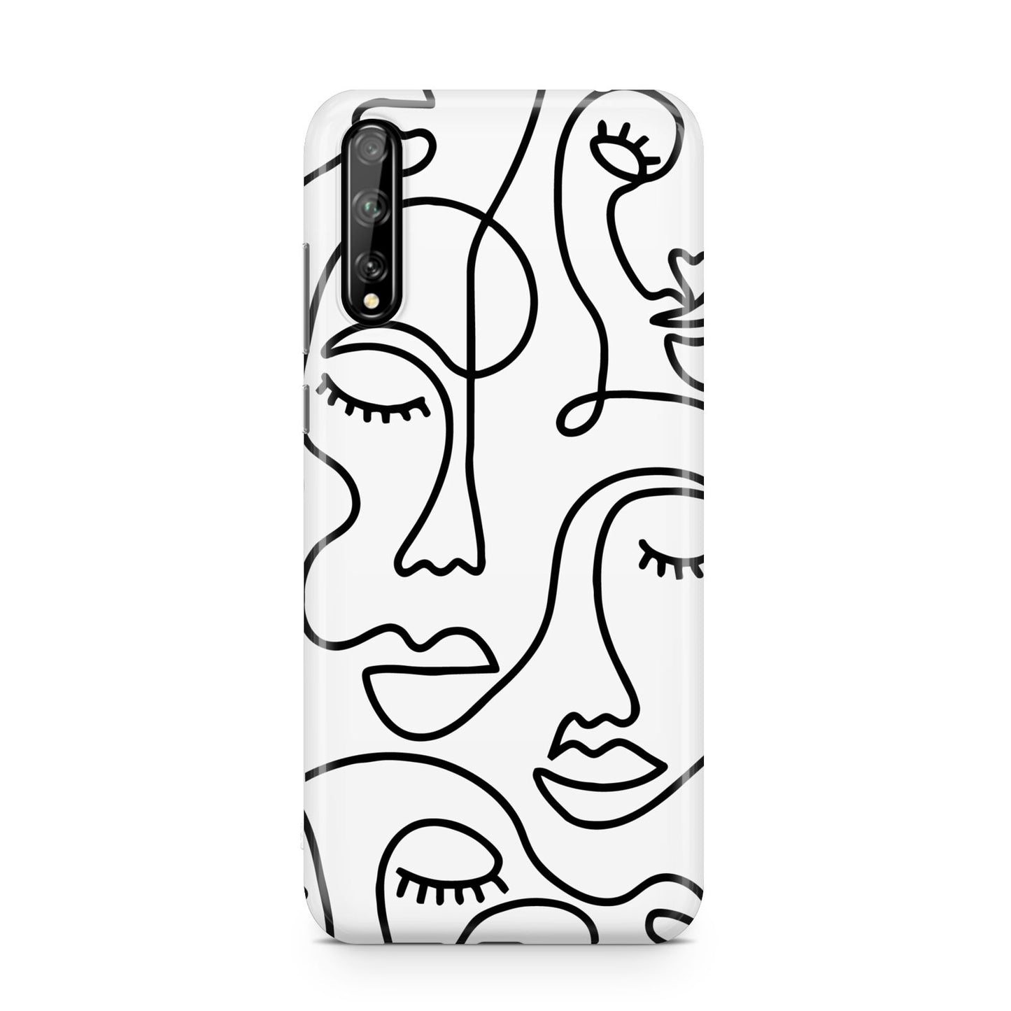 Continuous Abstract Face Huawei Enjoy 10s Phone Case