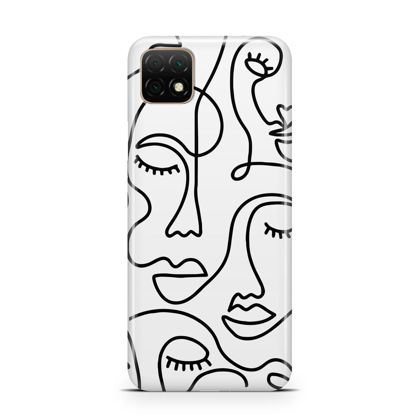 Continuous Abstract Face Huawei Enjoy 20 Phone Case