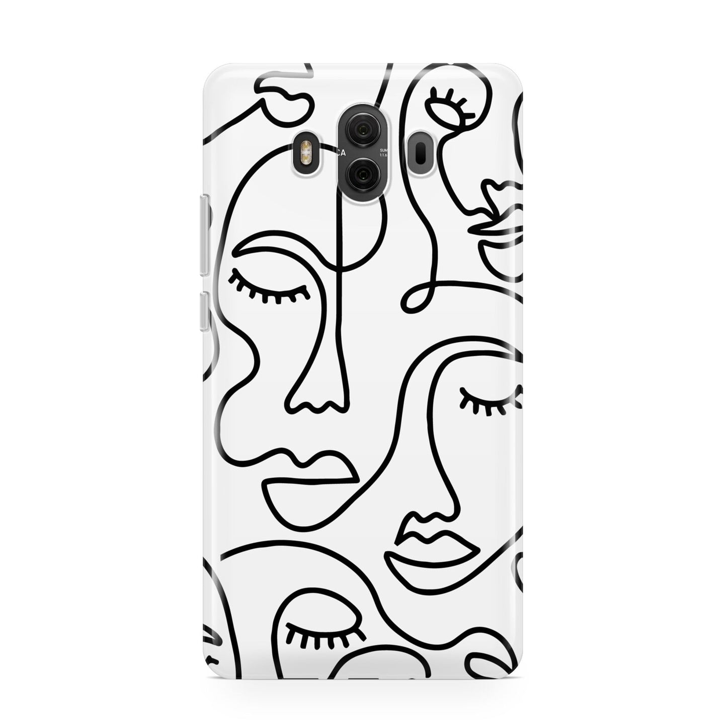 Continuous Abstract Face Huawei Mate 10 Protective Phone Case