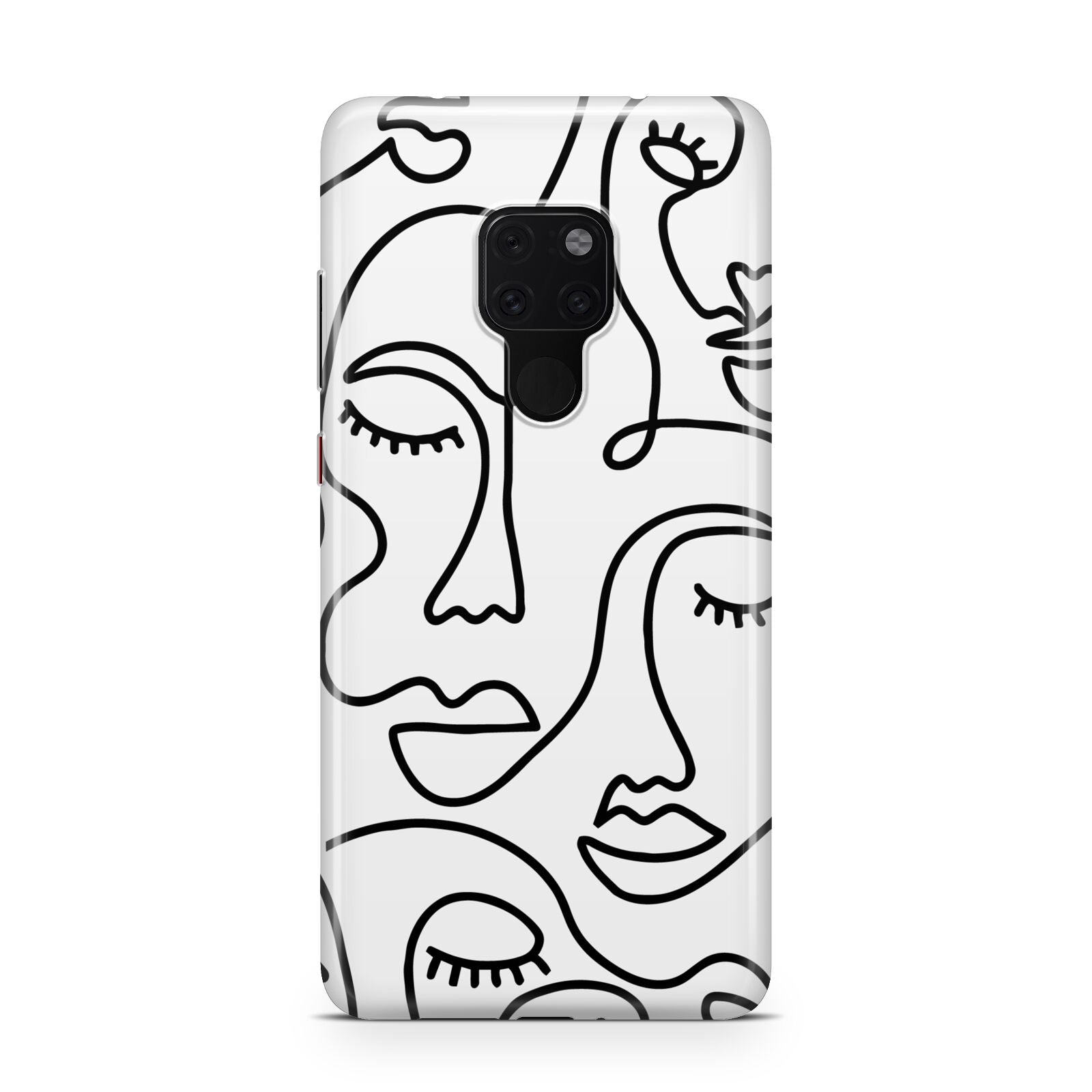 Continuous Abstract Face Huawei Mate 20 Phone Case