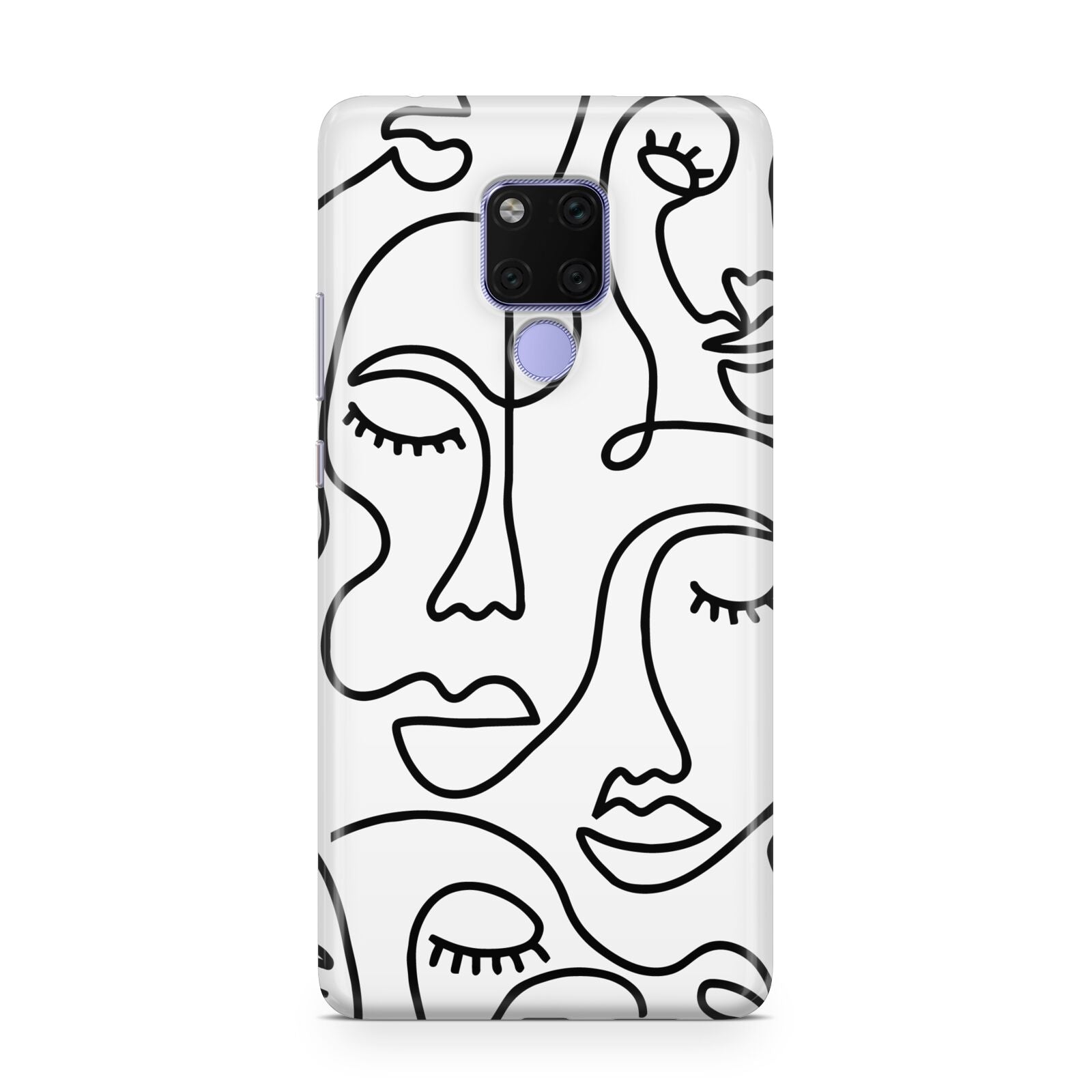 Continuous Abstract Face Huawei Mate 20X Phone Case