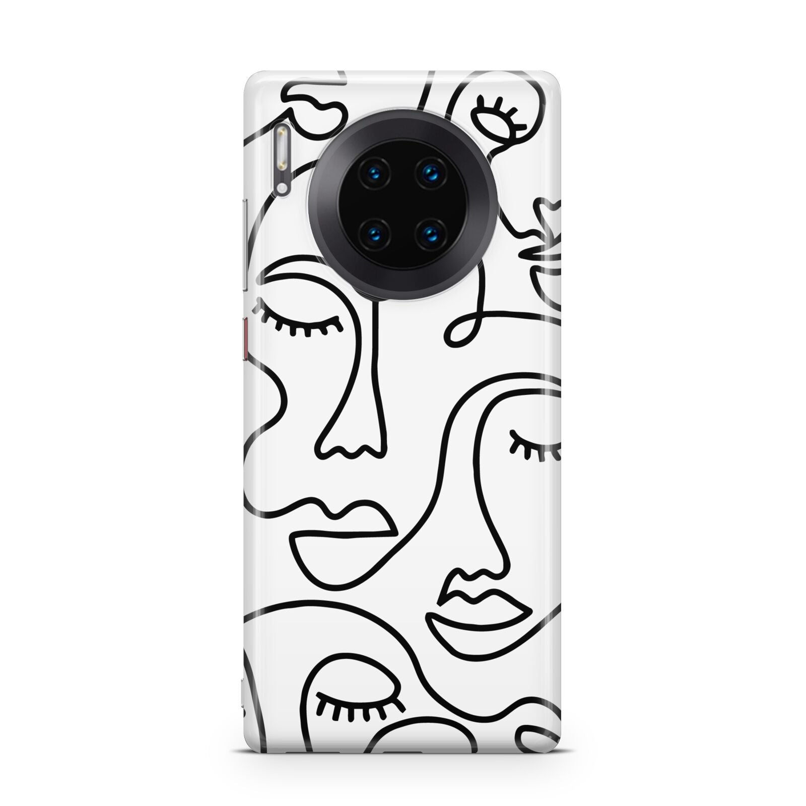 Continuous Abstract Face Huawei Mate 30 Pro Phone Case