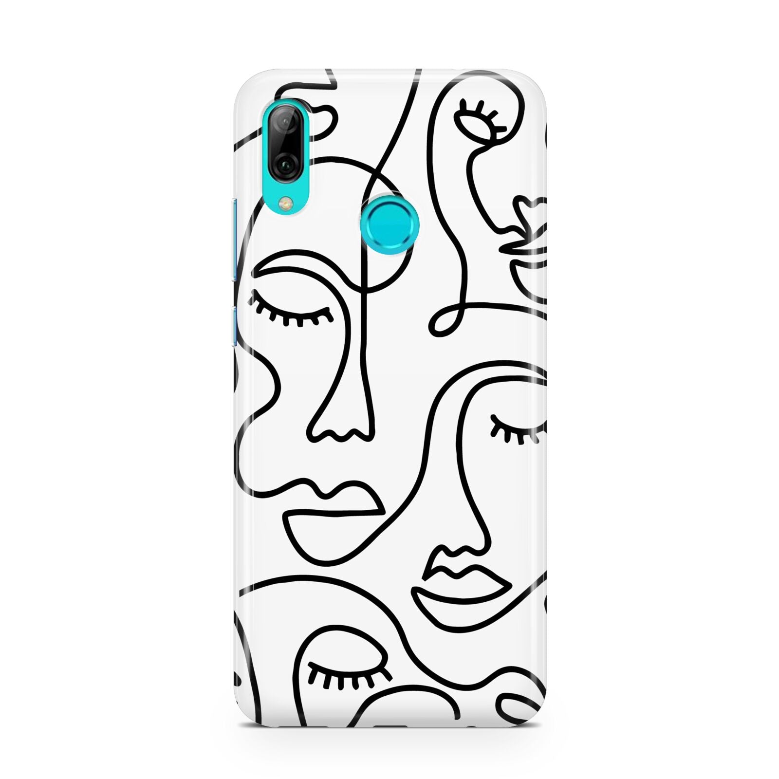 Continuous Abstract Face Huawei P Smart 2019 Case