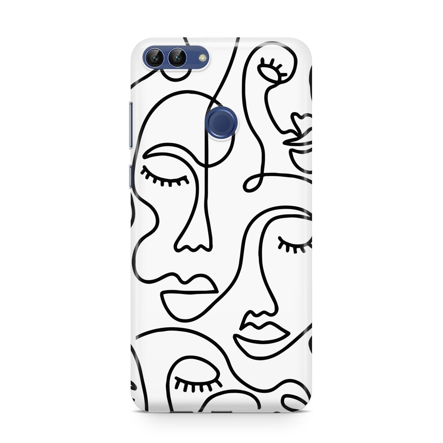 Continuous Abstract Face Huawei P Smart Case