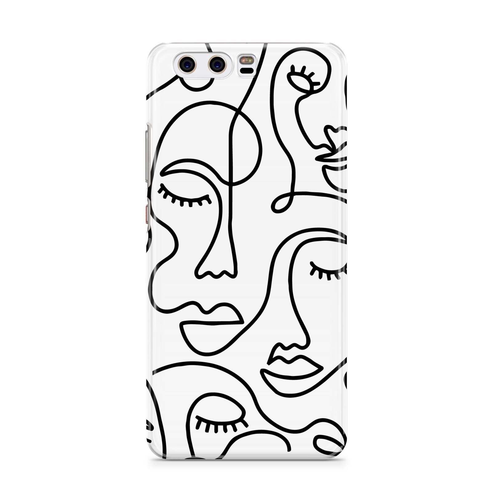Continuous Abstract Face Huawei P10 Phone Case
