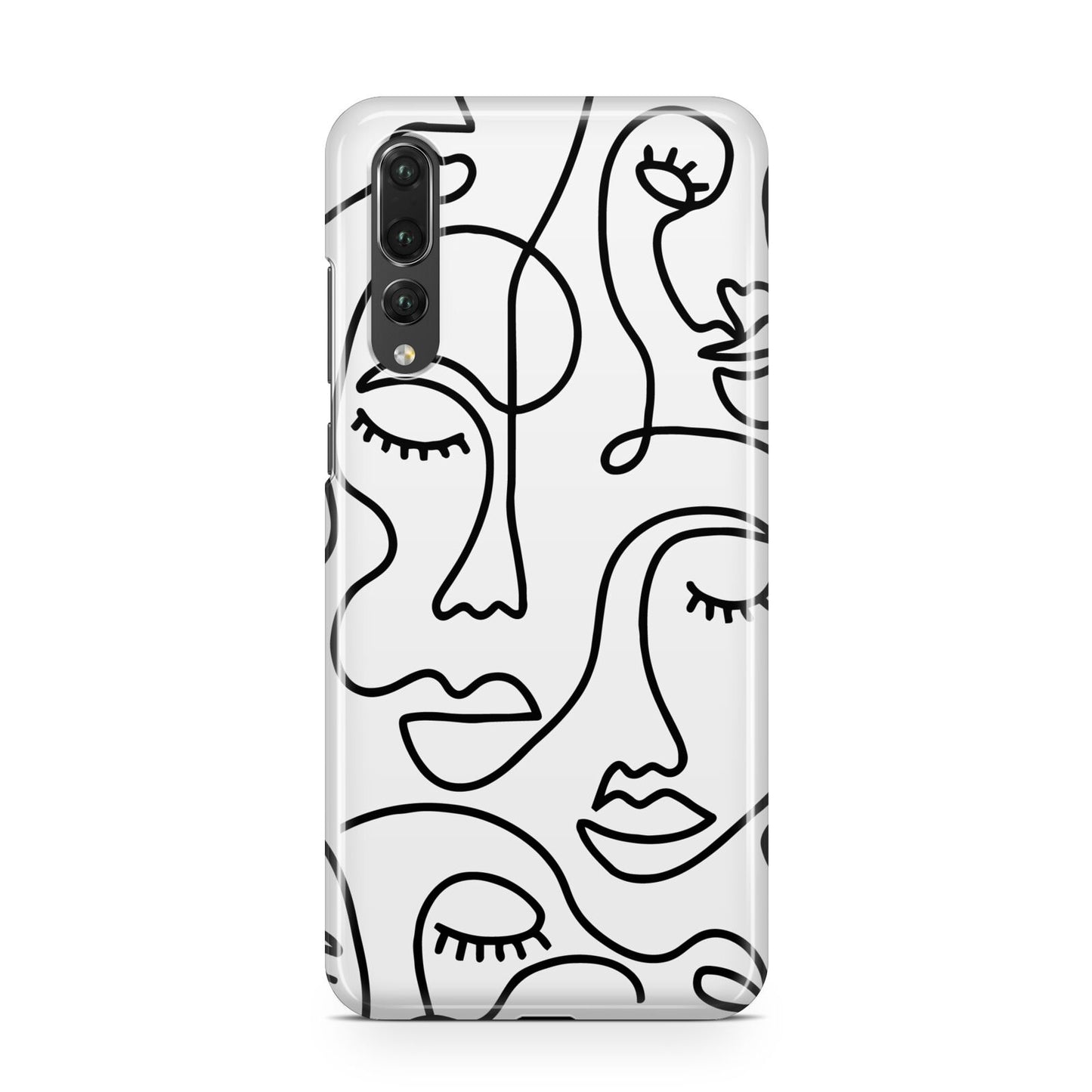 Continuous Abstract Face Huawei P20 Pro Phone Case