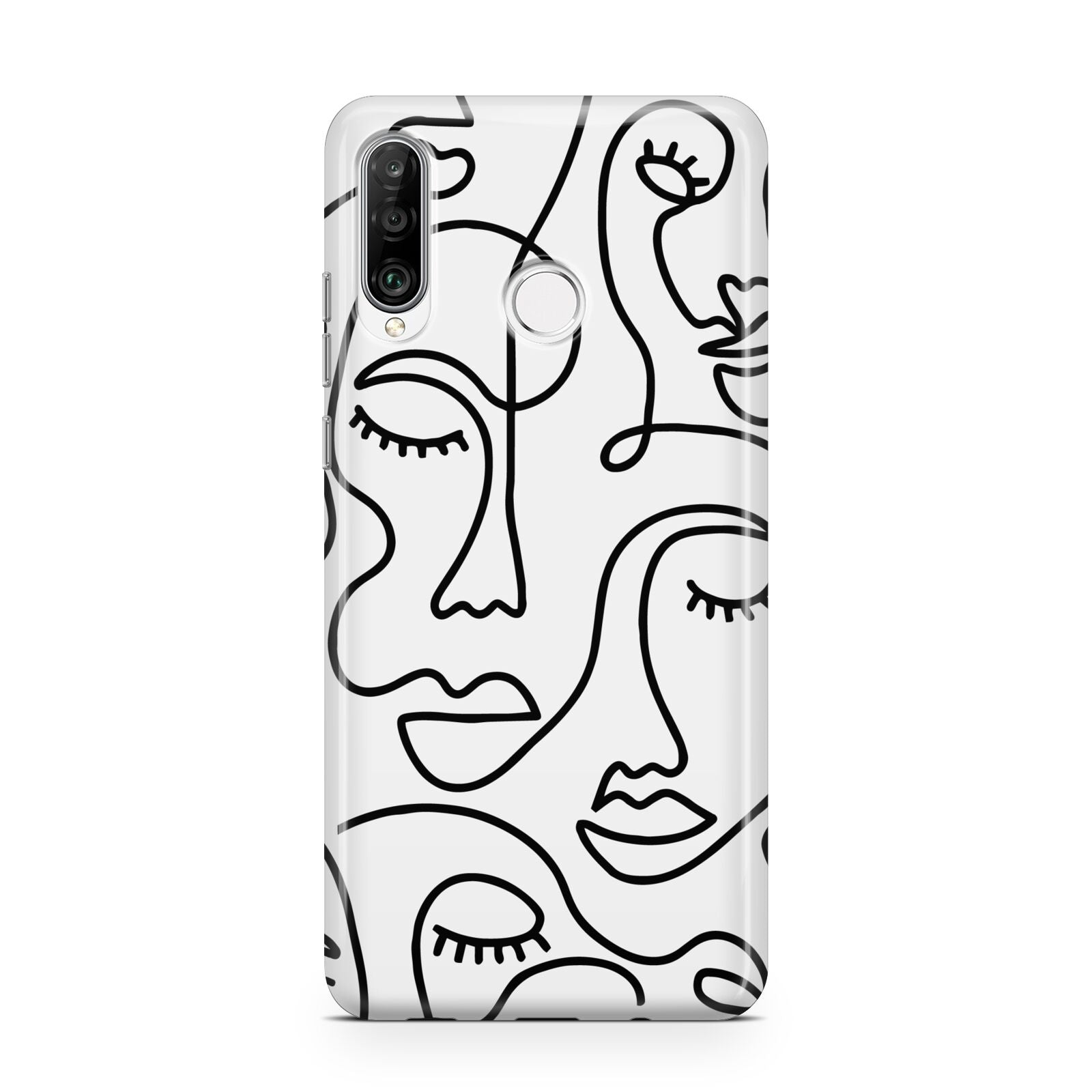 Continuous Abstract Face Huawei P30 Lite Phone Case