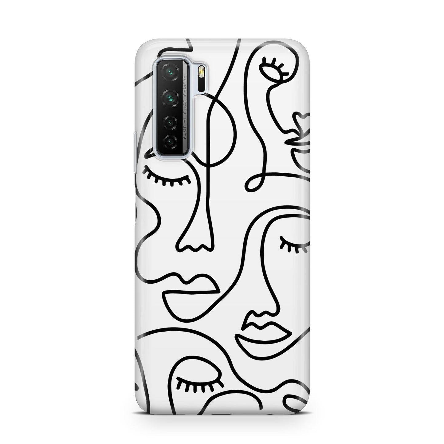 Continuous Abstract Face Huawei P40 Lite 5G Phone Case