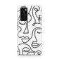 Continuous Abstract Face Huawei P40 Phone Case