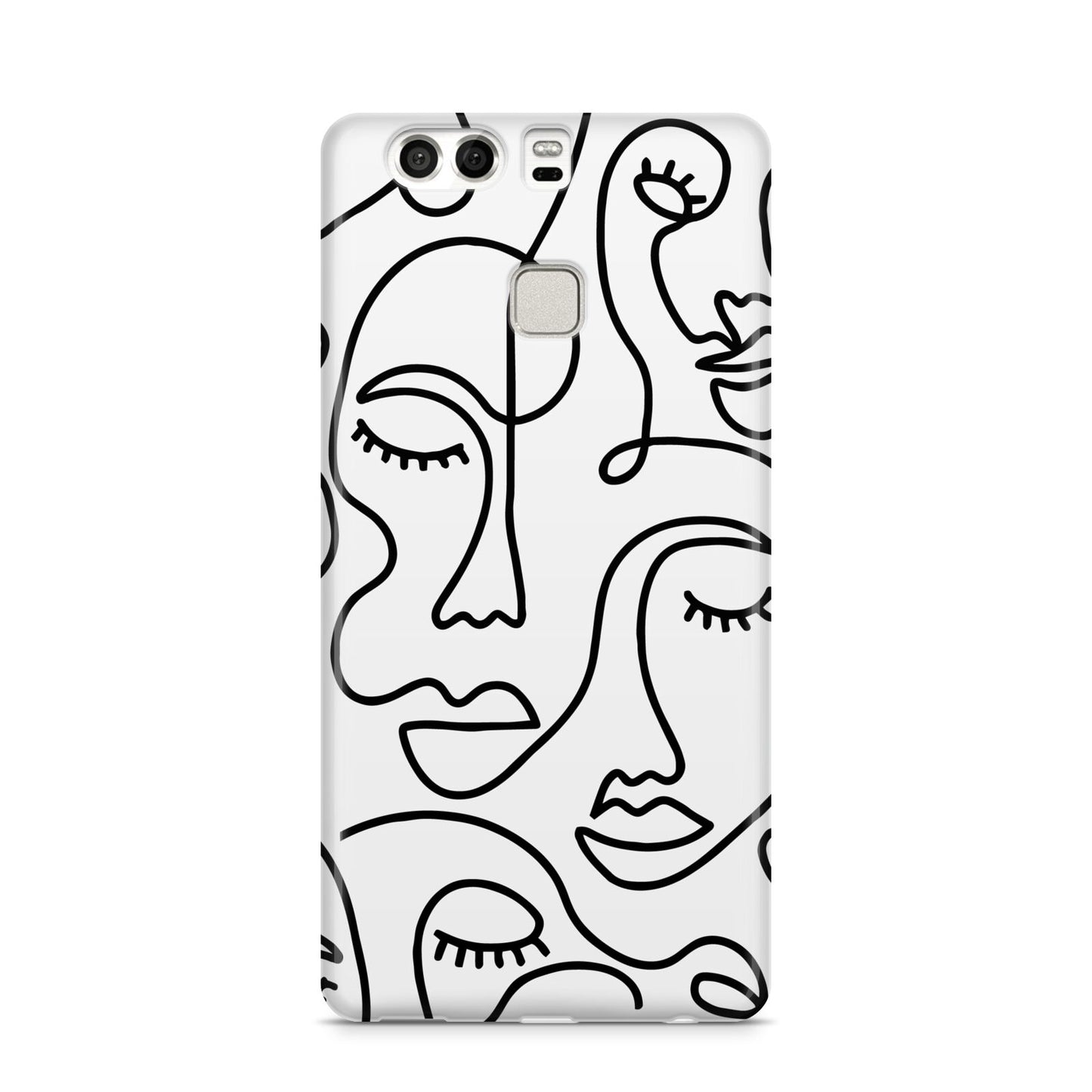 Continuous Abstract Face Huawei P9 Case