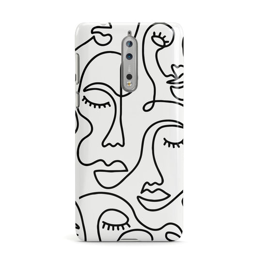 Continuous Abstract Face Nokia Case