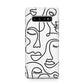 Continuous Abstract Face Protective Samsung Galaxy Case