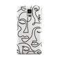 Continuous Abstract Face Samsung Galaxy Note 4 Case