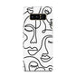 Continuous Abstract Face Samsung Galaxy Note 8 Case
