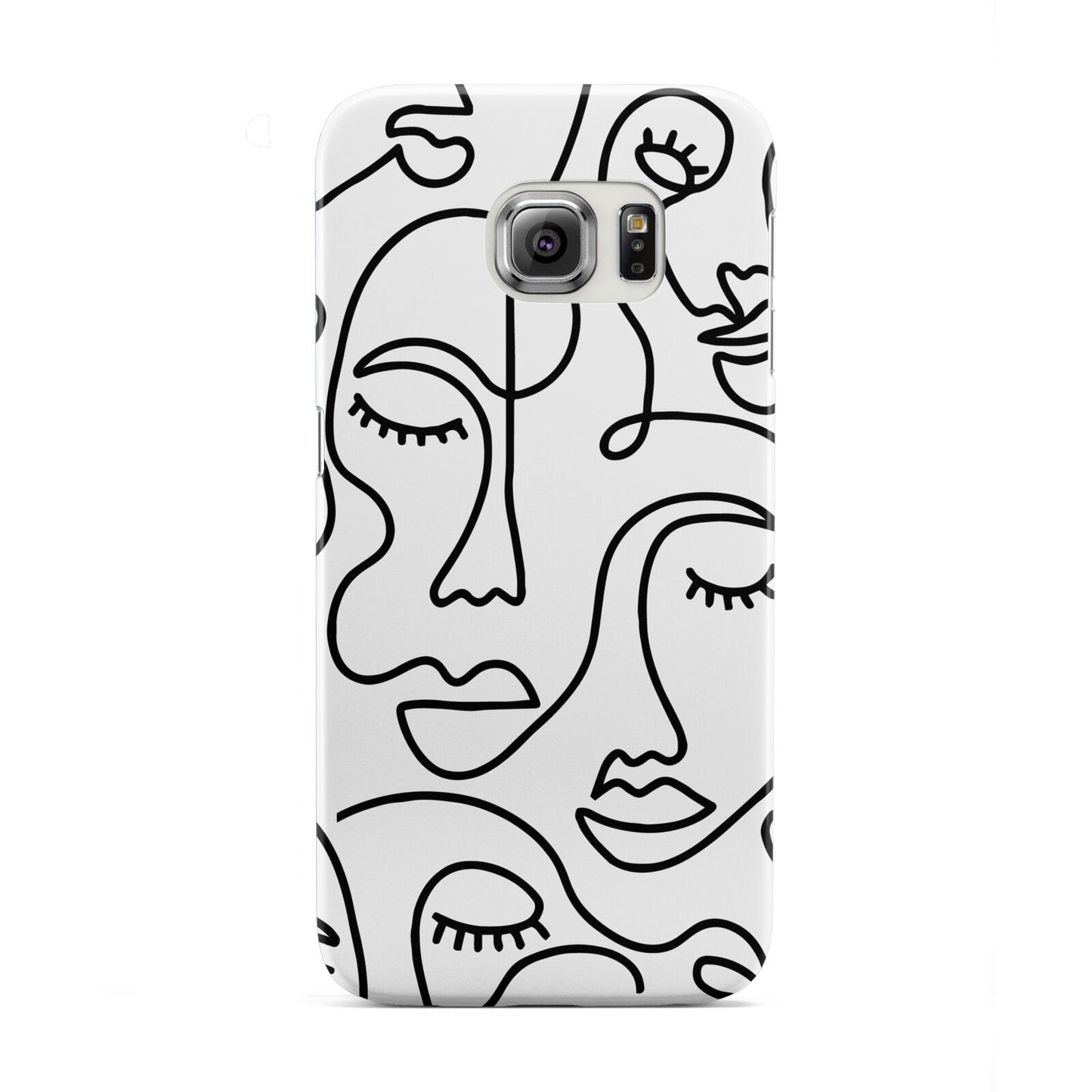 Continuous Abstract Face Samsung Galaxy S6 Edge Case