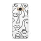 Continuous Abstract Face Samsung Galaxy S8 Plus Case