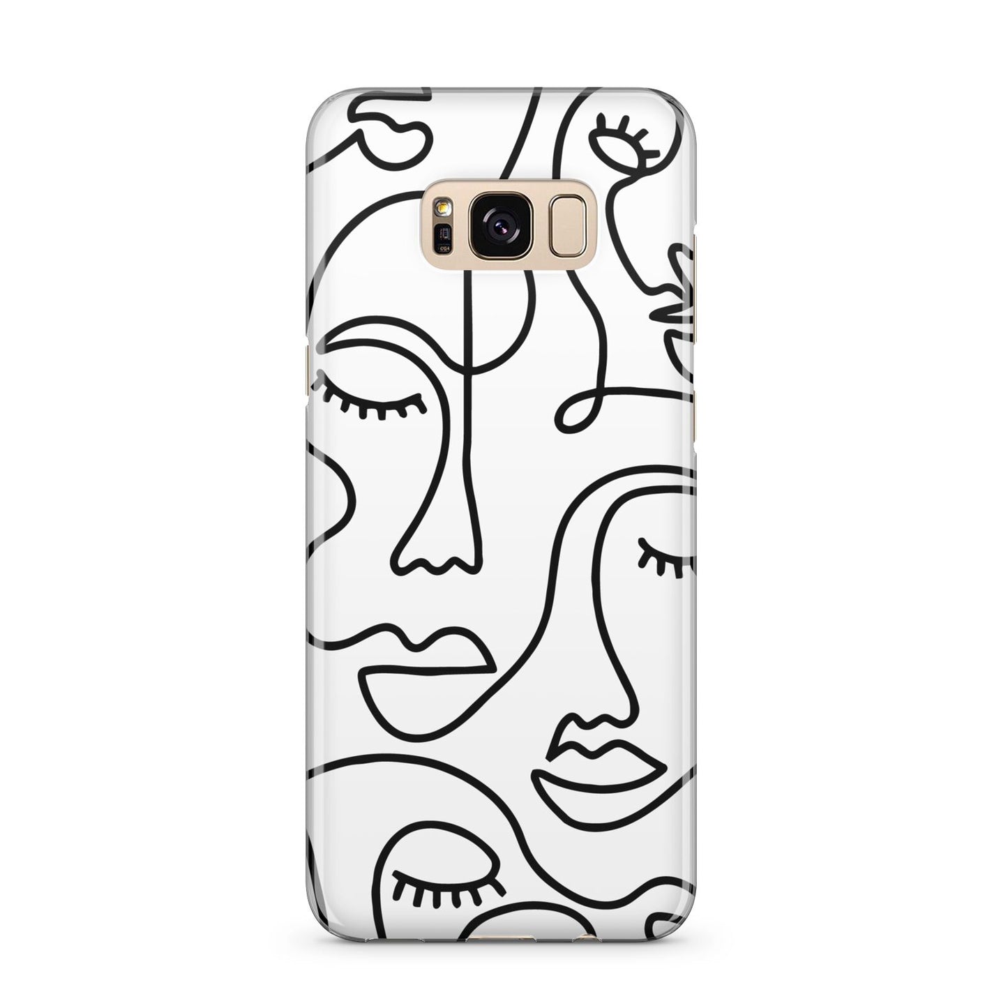 Continuous Abstract Face Samsung Galaxy S8 Plus Case