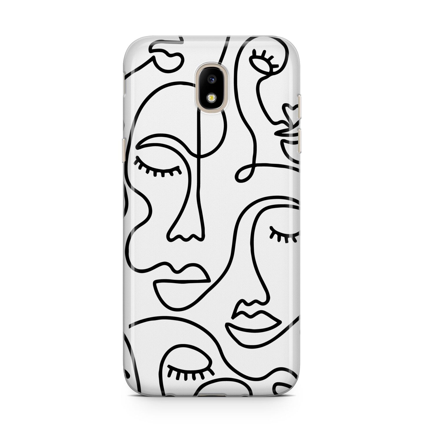 Continuous Abstract Face Samsung J5 2017 Case