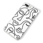 Continuous Abstract Face iPhone 8 Plus Bumper Case on Silver iPhone Alternative Image