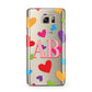 Contrast Initials Heart Print Samsung Galaxy Note 5 Case