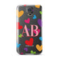 Contrast Initials Heart Print Samsung Galaxy S5 Case